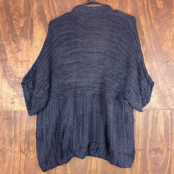 Chicos Womens Sweater Brown Cardigan Knit Chunky Open Front Dolman 3 (XL) - Picture 10 of 13